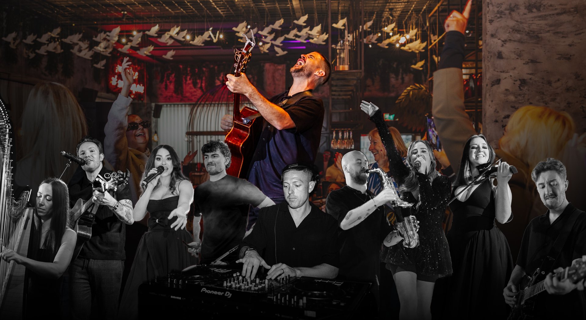 The DFC team dancing and singing