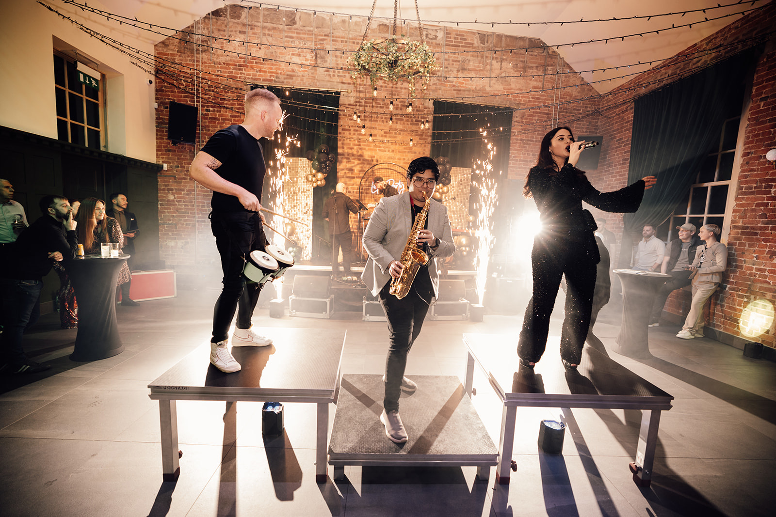 Man playing the saxophone