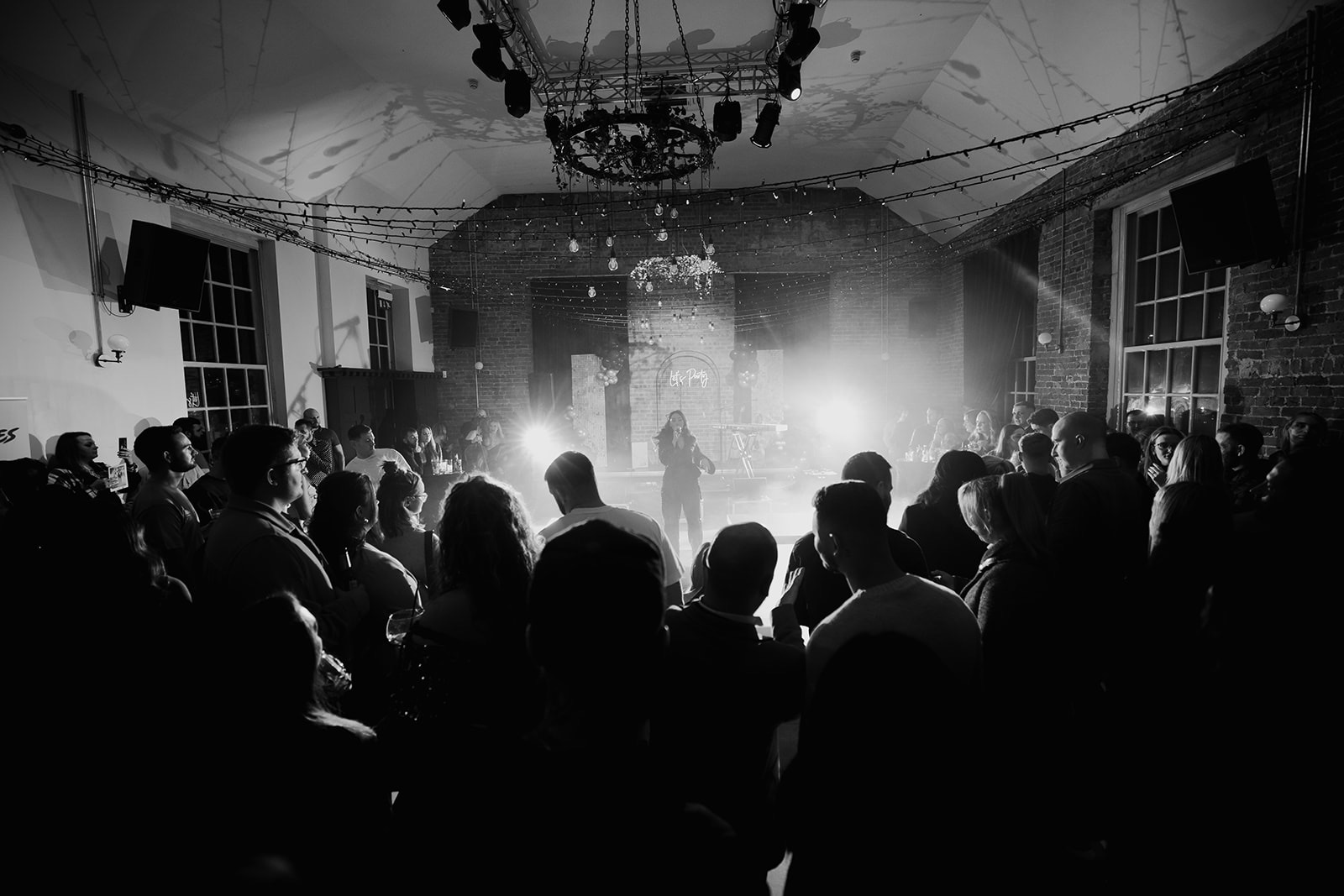 Two hands playing the keyboard